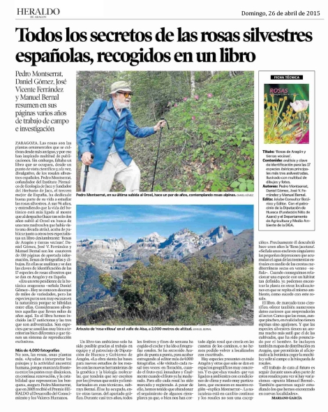 Heraldo de Aragón, 26/04/2015